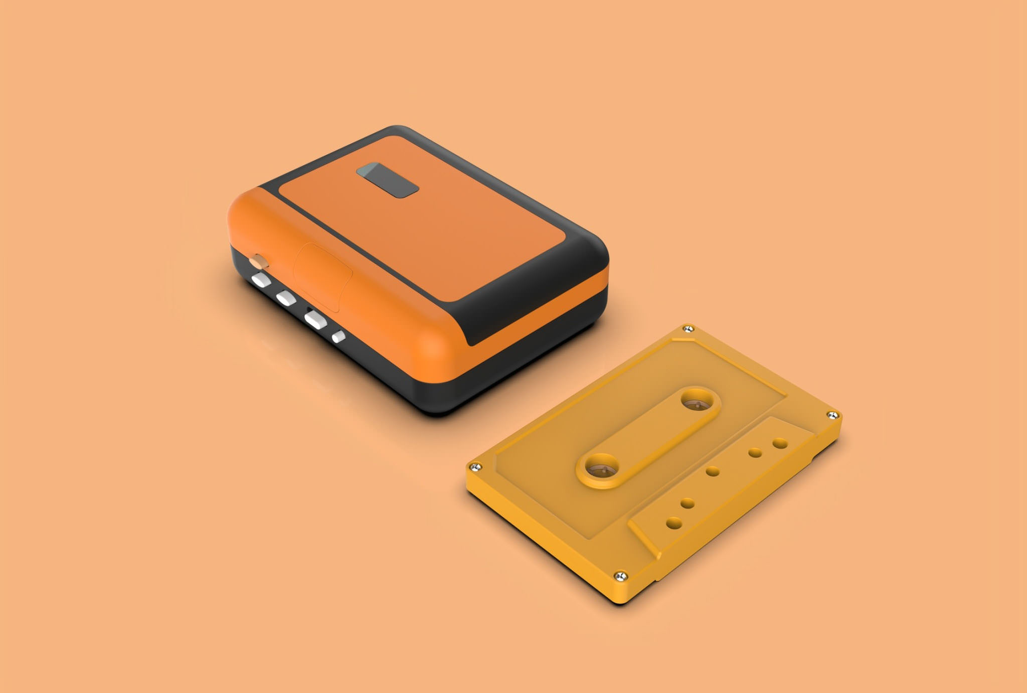 SERVICE cassette player + cassette 4