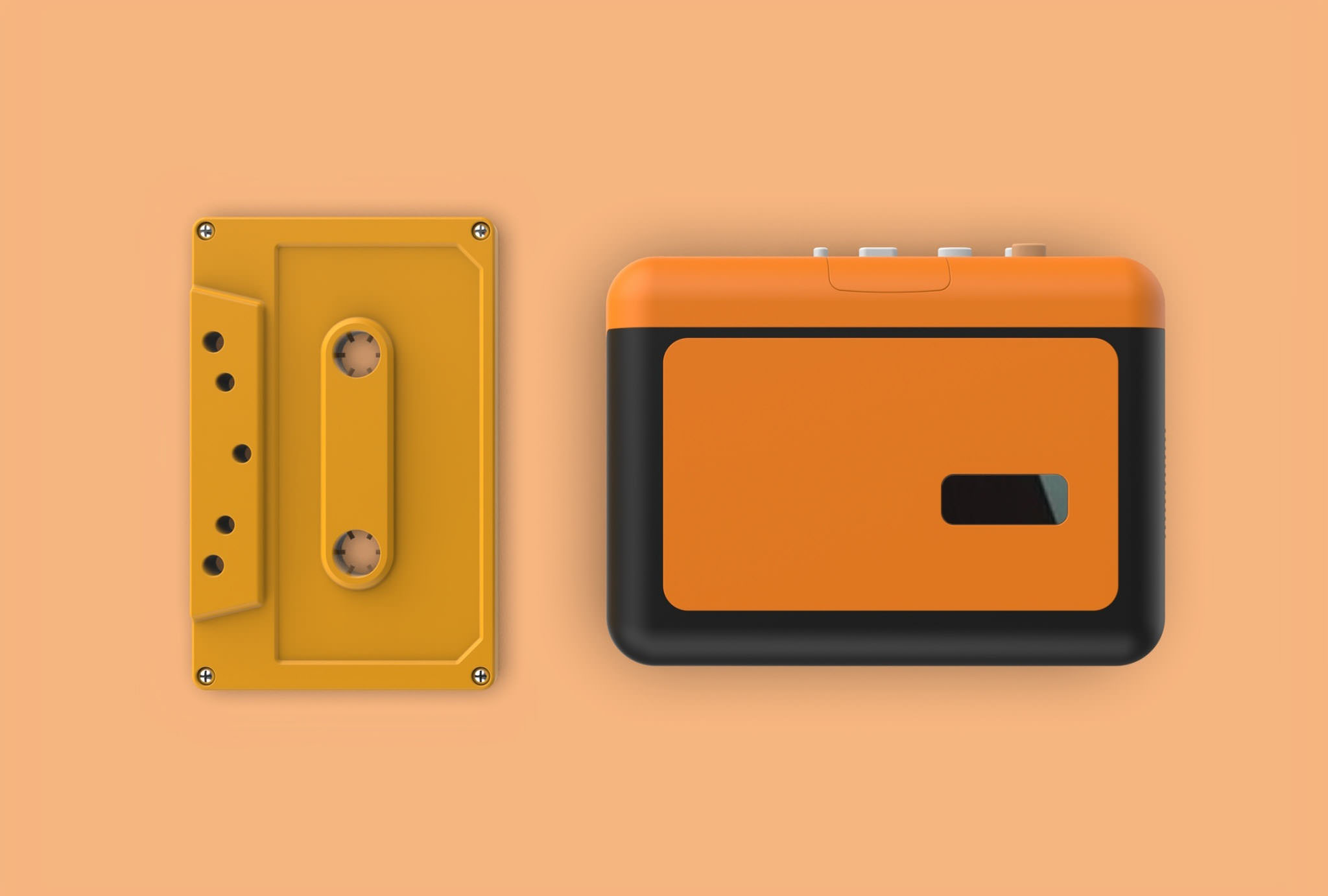 SERVICE cassette player + cassette 5
