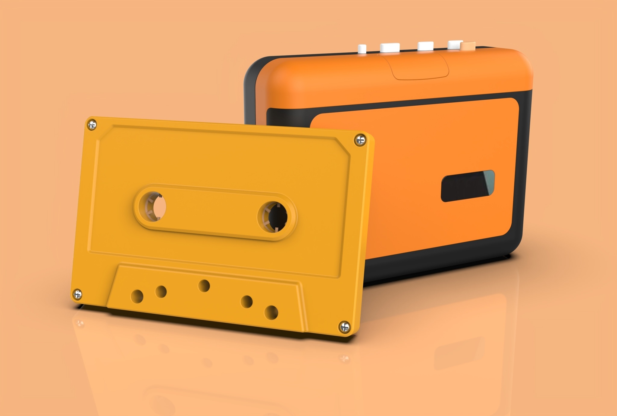 SERVICE cassette player + cassette 7